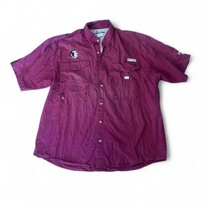 Columbia Men's FSU Maroon Short Sleeve Shirt
